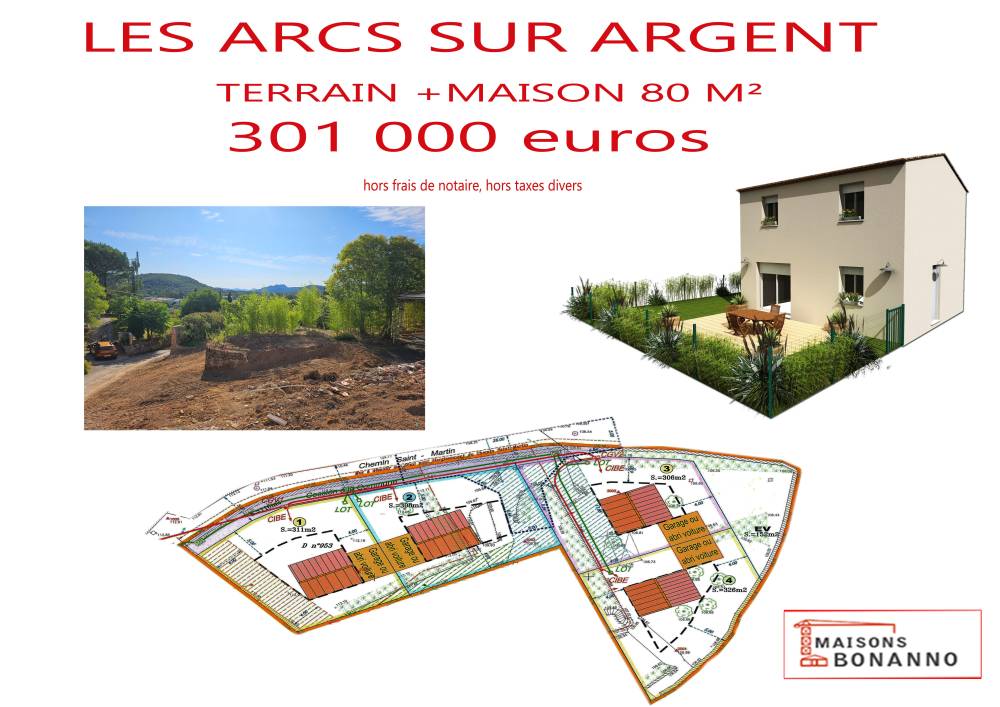 Projet de construction Terrain + Maison 80m2